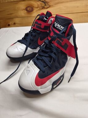 Nike LeBron Zoom Soldier 6 USA Olympic Basketball Shoes 2012 Size 8.5